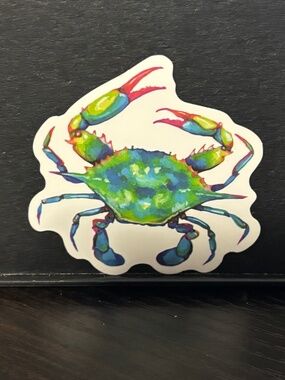 Colorful crab sticker